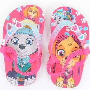NEW Nickelodean Paw Patrol Sky Flip Flop Toddler 5/6 Pink Summer Sandals Shoes